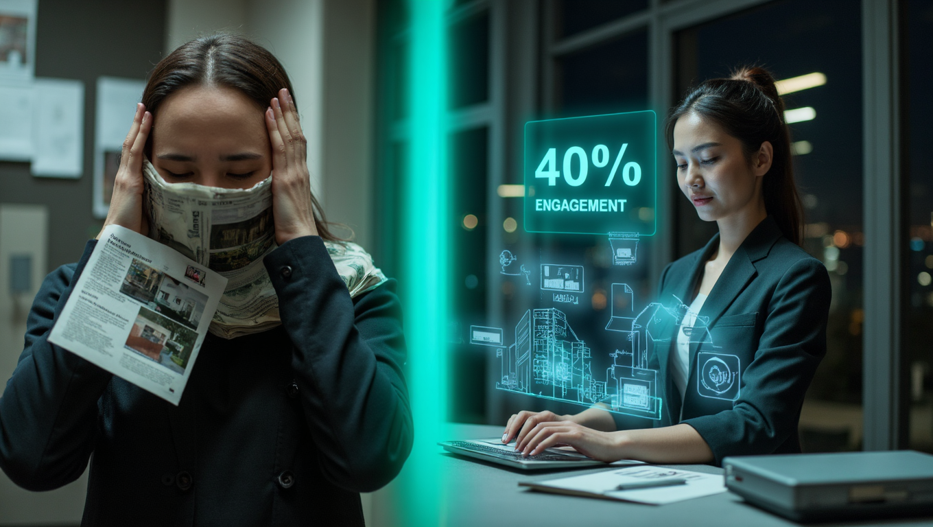 Professional using Midjourney AI for business visual content creation workflow