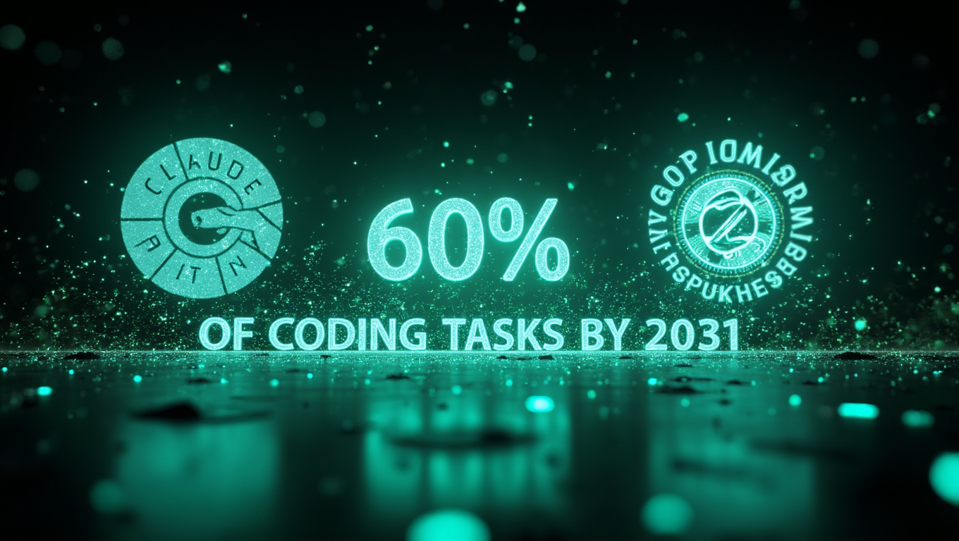 Claude Code and ChatGPT 2026 AI coding updates visualization cyberpunk style