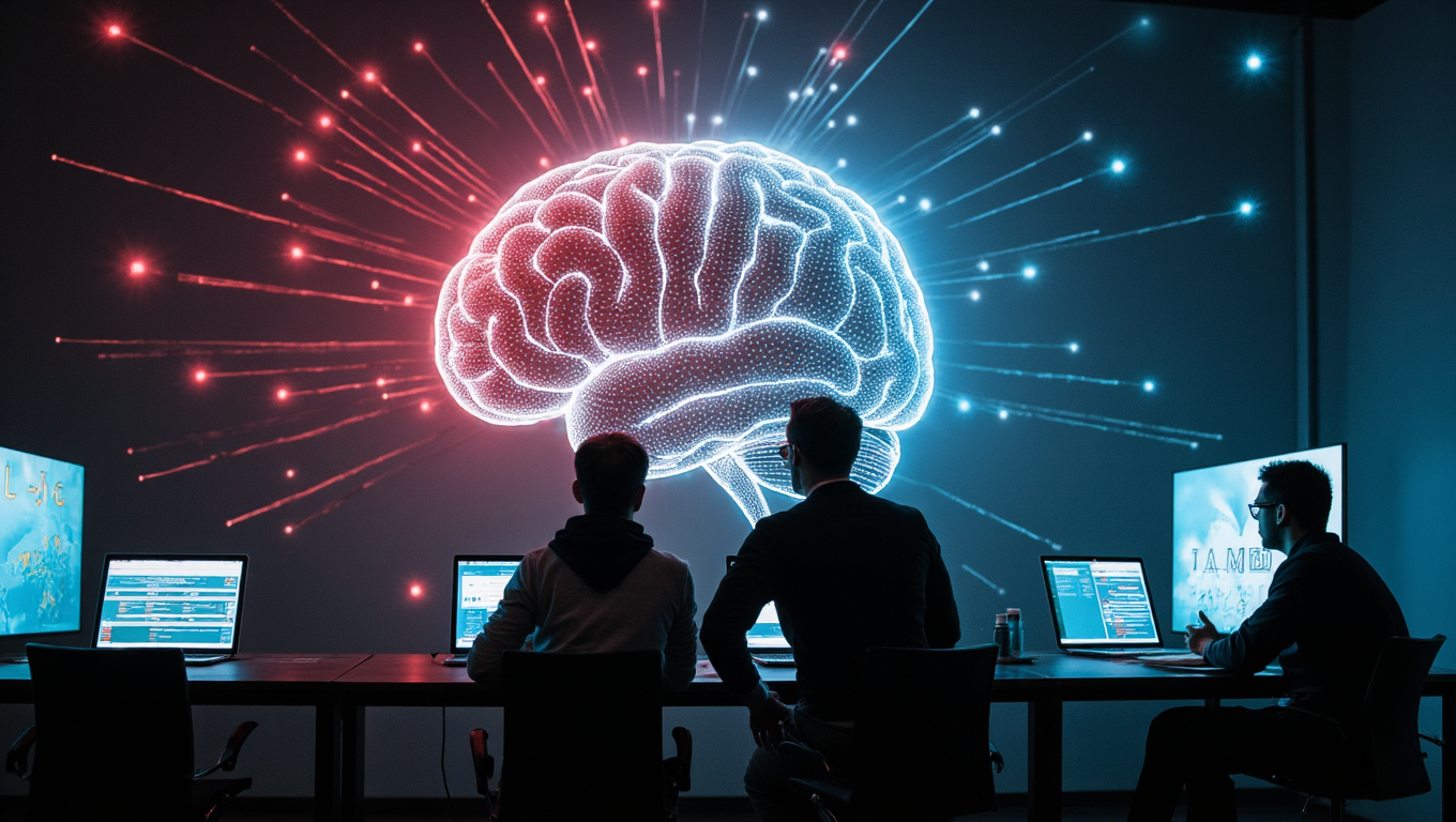 Tight shot capturing human silhouettes against a backdrop